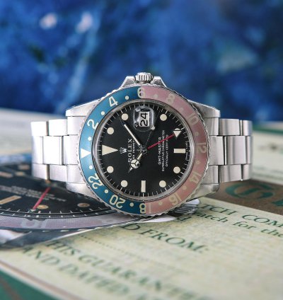 Rolex Gmt-master Ref 1675 Long Dial Stunning Faded Bezel From 1972