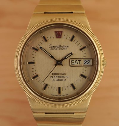 Omega Constellation F300hz Electronic Chronometer Tuning Fork 18k