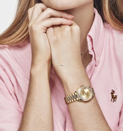 Rolex Lady-datejust 279138rbr Ladies Yellow Gold Champagne Diamond Dial President 2022