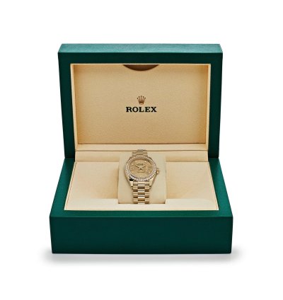 Rolex Lady-datejust 279138rbr Ladies Yellow Gold Champagne Diamond Dial President 2022