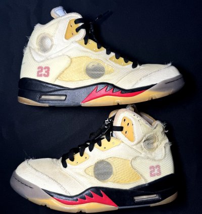 Size 9 5 - Off-white Nike Air Jordan 5 Sp Sail Men Shoes