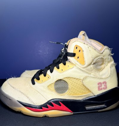 Size 9 5 - Off-white Nike Air Jordan 5 Sp Sail Men Shoes