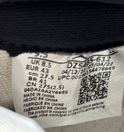Size 9 5 Jordan 1 High Chicago Reimagined Lost Found 2022