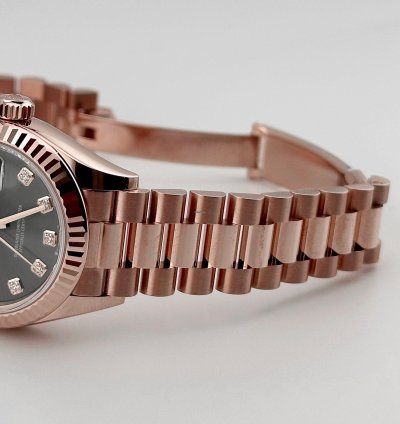 Rolex Lady-datejust 279175 Ladies Rose Gold Olive Diamond Dial 2025