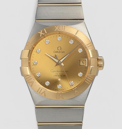 Omega Constellation Men Co-axial 38mm Yellow Gold