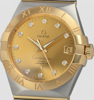 Omega Constellation Men Co-axial 38mm Yellow Gold