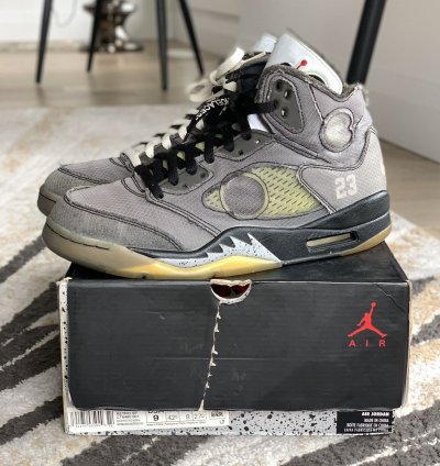 Size 9 Jordan 5 Retro Sp Off White Muslin