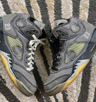 Size 9 Jordan 5 Retro Sp Off White Muslin