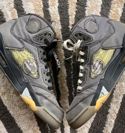 Size 9 Jordan 5 Retro Sp Off White Muslin