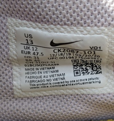 Nike Kobe Bryant Mamba Fury Lakers Men Size 13 Ck2087-101