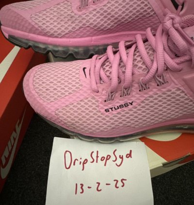 Soft Pink Stussy Nike Air Max 2013