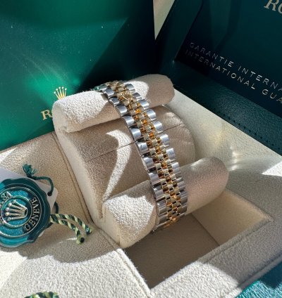 Rolex Lady-datejust 28 279383rbr Mother Of Pearl Diamond Dial Jubilee Bracelet Two Tone Yellow