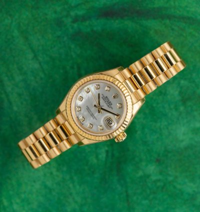 Rolex Lady-datejust 28 Mother Of Pearl Diamond Dial 279178 Yellow Gold 2023 Model