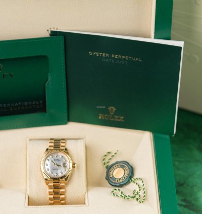 Rolex Lady-datejust 28 Mother Of Pearl Diamond Dial 279178 Yellow Gold 2023 Model