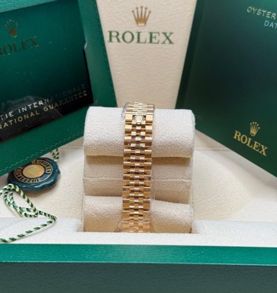 Rolex Lady-datejust 28 New 2024 Mop Diamond Dial 18k Yellow Gold Diamond Bezel Jubilee