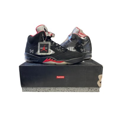 Supreme Air Jordan 5 Retro Black