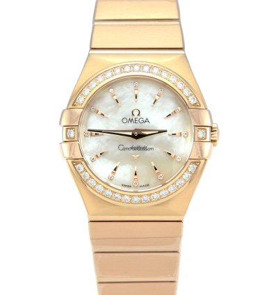 Omega Constellation Quartz Brushed Red Gold 123 55 27 60 55 002