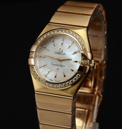 Omega Constellation Quartz Brushed Red Gold 123 55 27 60 55 002