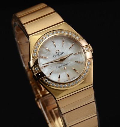 Omega Constellation Quartz Brushed Red Gold 123 55 27 60 55 002