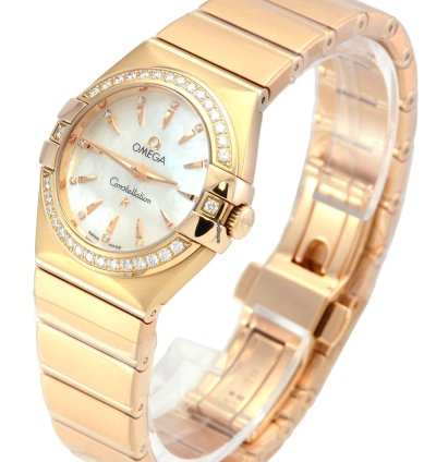 Omega Constellation Quartz Brushed Red Gold 123 55 27 60 55 002