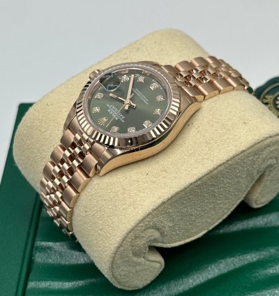 Rolex Lady-datejust Diamonds Green Jub