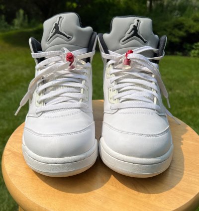 Supreme Air Jordan 5 Retro White Men Shoes - Size 10 5