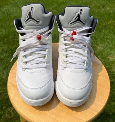 Supreme Air Jordan 5 Retro White Men Shoes - Size 10 5