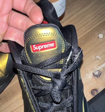 Supreme Air Zoom Courtposite Metallic Gold
