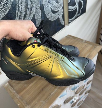 Supreme Air Zoom Courtposite Metallic Gold
