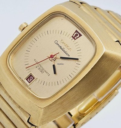 Omega Constellation Quartz Electroquartz Beta 21 Rf 196 005 18k 750 Gold 206g