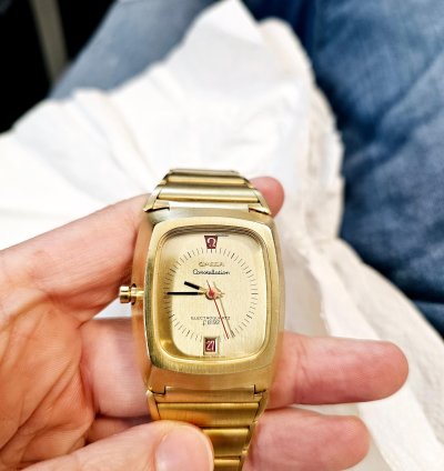 Omega Constellation Quartz Electroquartz Beta 21 Rf 196 005 18k 750 Gold 206g