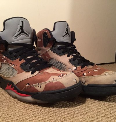Supreme Desert Camo Jordan 5s