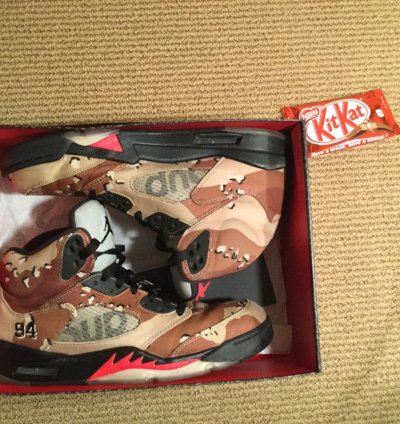 Supreme Desert Camo Jordan 5s