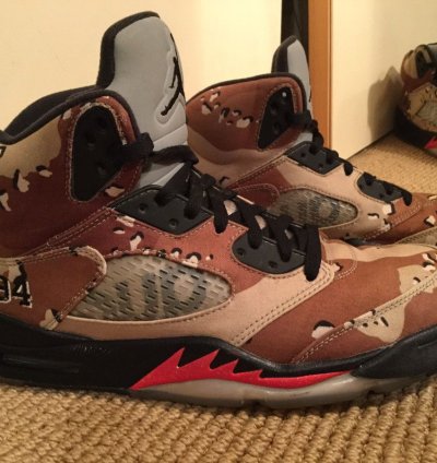Supreme Desert Camo Jordan 5s
