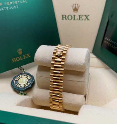 Rolex Lady-datejust New 2022 Mother Of Pearl Dial Diamond Bezelyellow Gold Presidential Bracelet