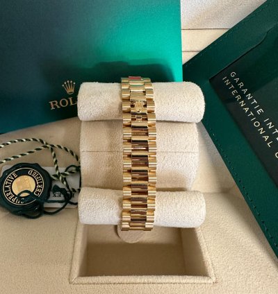 Rolex Lady-datejust New 2023 Champagne Diamond Dial President Bracelet 18k Yellow Gold Fluted