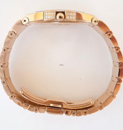 Omega Constellation Quartz Quadrella Quartz 18k Rose Gold Mop Dial