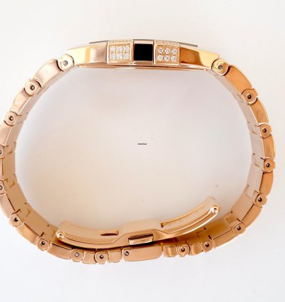 Omega Constellation Quartz Quadrella Quartz 18k Rose Gold Mop Dial