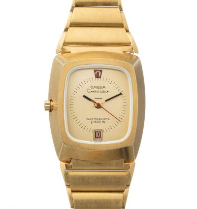 Omega Constellation Quartz Vintage Omega Constellation Electroquartz Beta 21 In 18k Gold With Original Box Reference 196 006 From The 1970s