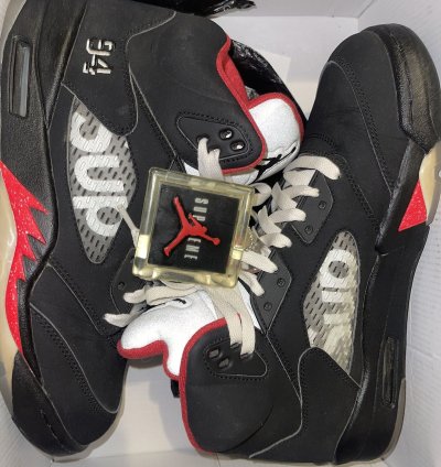 Supreme Jordan 5 Black 2015