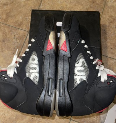 Supreme Jordan 5 Black 2015