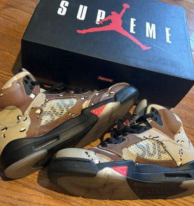 Supreme Jordan 5 Camo