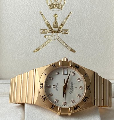 Omega Constellation Rose Gold 35 Mm Oman Full Set