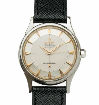 Omega Constellation Vintage Omega Constellation In 18k White Gold With White Pie-pan Dial 14381 2 From 1959