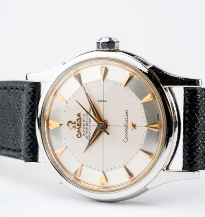 Omega Constellation Vintage Omega Constellation In 18k White Gold With White Pie-pan Dial 14381 2 From 1959