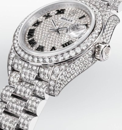 Rolex Lady-datejust New Unworn Lady Datejust Oyster Perpetual Diamond Paveed Watch M279459rbr-0001