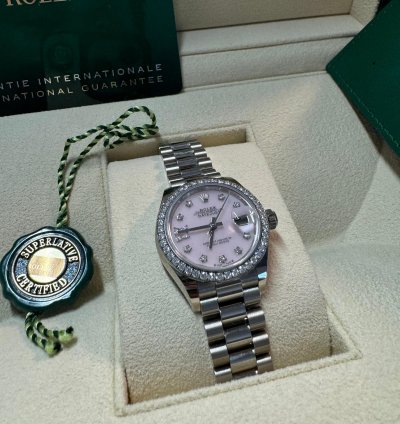 Rolex Lady-datejust New Unworn Oyster 28mm White Gold And Diamonds 279139rbr