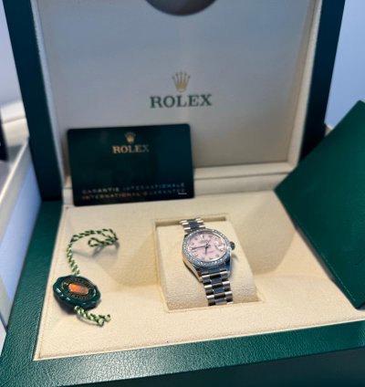 Rolex Lady-datejust New Unworn Oyster 28mm White Gold And Diamonds 279139rbr