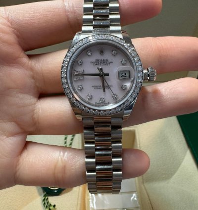 Rolex Lady-datejust New Unworn Oyster 28mm White Gold And Diamonds 279139rbr