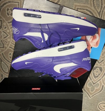 Supreme Nike Air Max 1 Purple Size 10